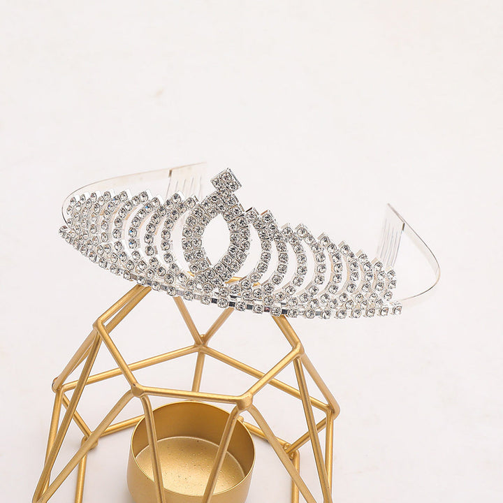 Ladies Elegant Crystal Tone Bowlift