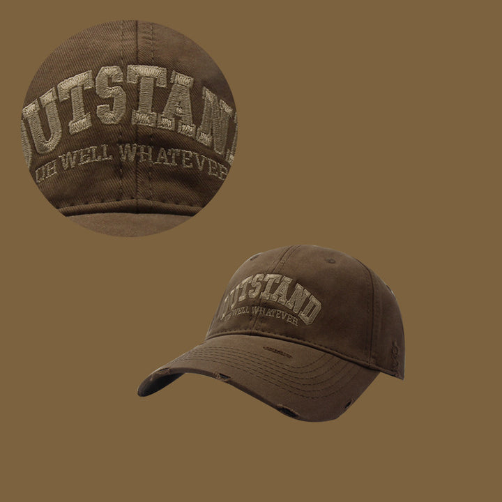 Unisex Distressed Casual Cap Bowlift