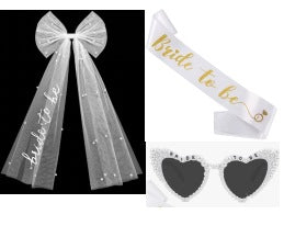 Women's Wedding Tiara and Veil Set Bowlift