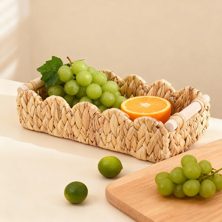 Decorative Wicker Tray Bowlift