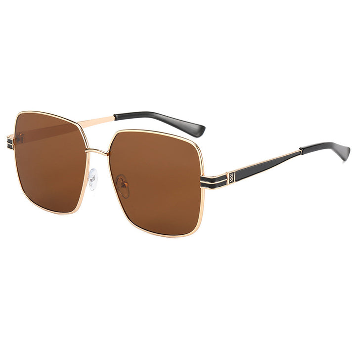 Women's fashionable square glasses with delicate metal frame Bowlift