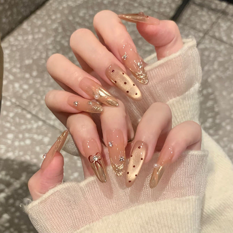 Elegant Gel Press-On Nail Set Bowlift