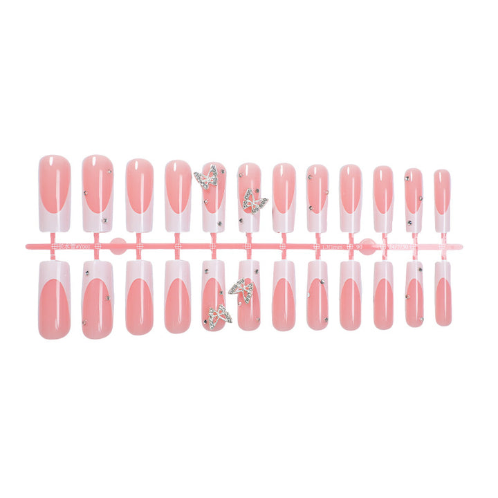 Decorative Press-On Nail Kit with Butterfly Accents Bowlift