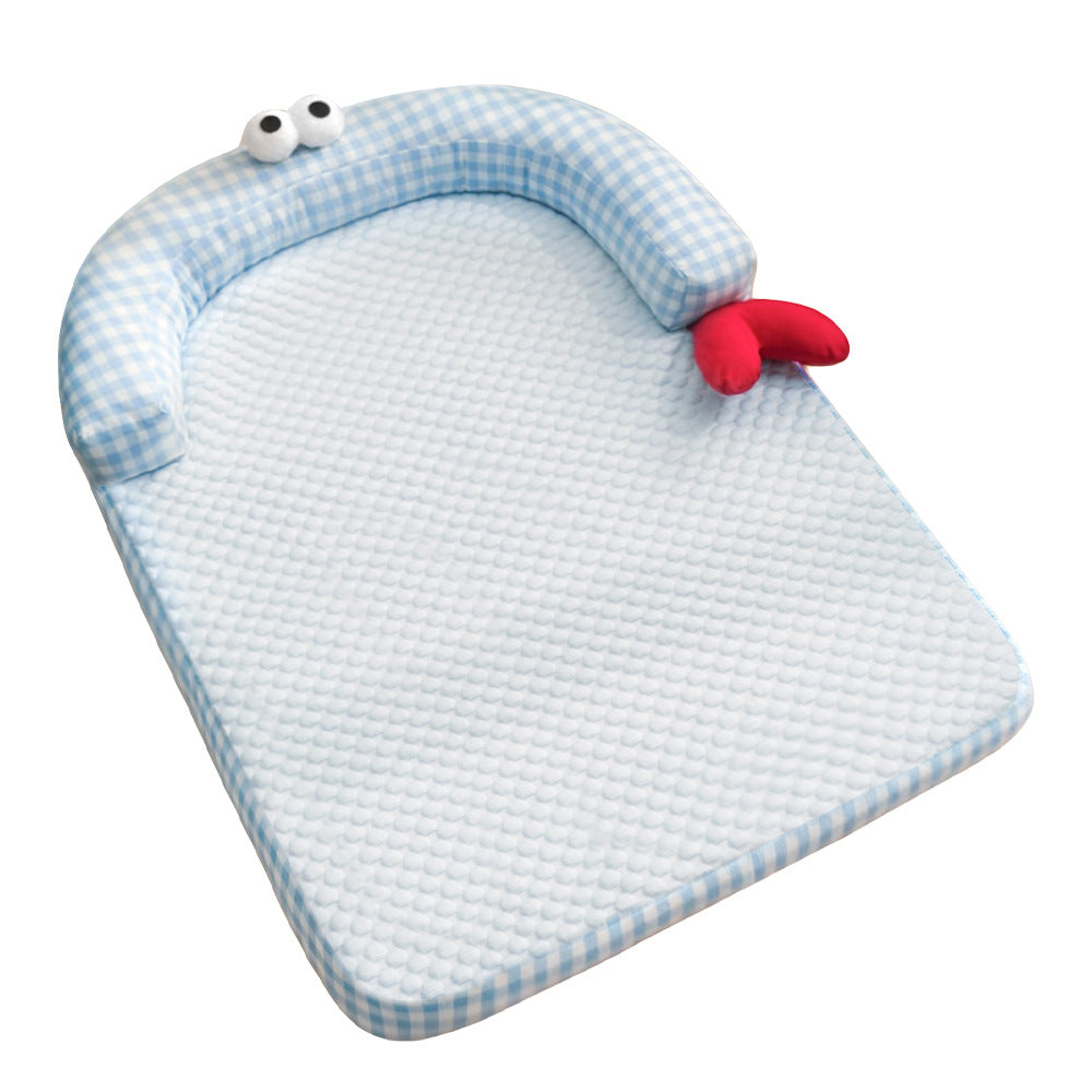 Unisex nan ergonomic baby sleeping mat with padded head edge and washable cover Bowlift