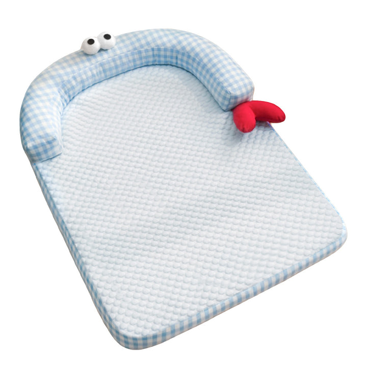 Unisex nan ergonomic baby sleeping mat with padded head edge and washable cover Bowlift