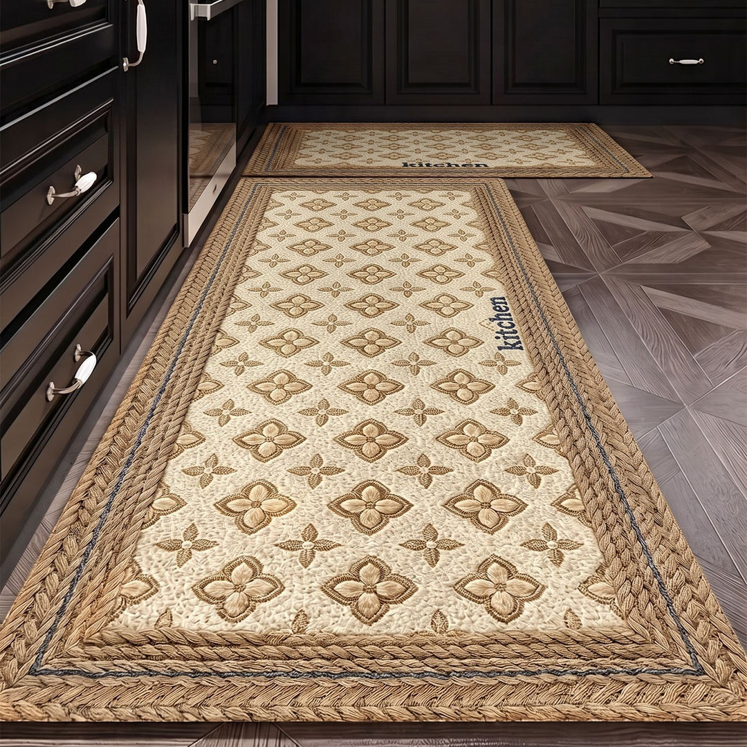 Textured Kitchen Area Comfort Runner Mat Bowlift