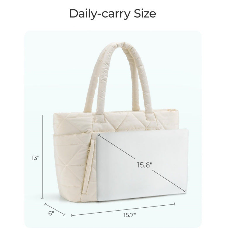Stylish quilted tote bag Bowlift