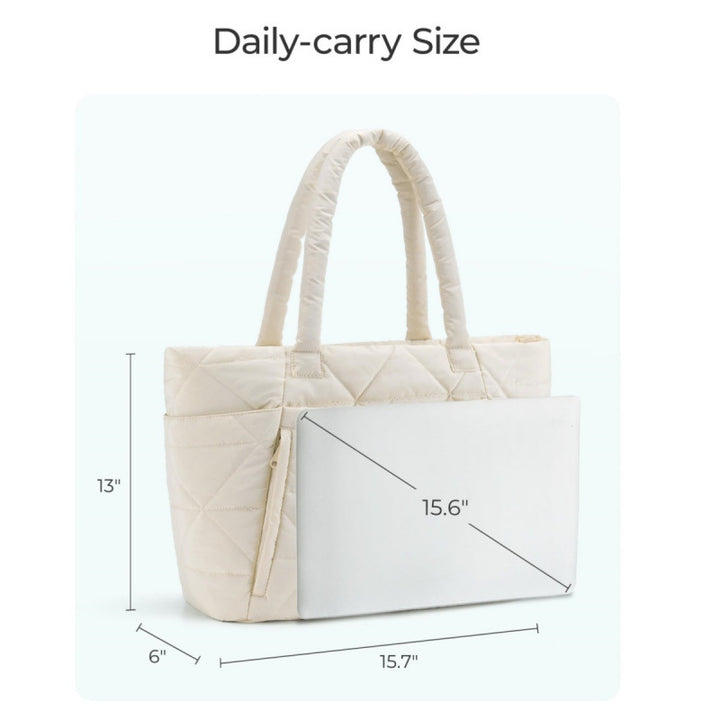 Stylish quilted tote bag Bowlift