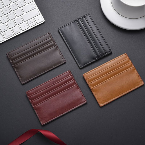 Textured Leather Card Holder Bowlift