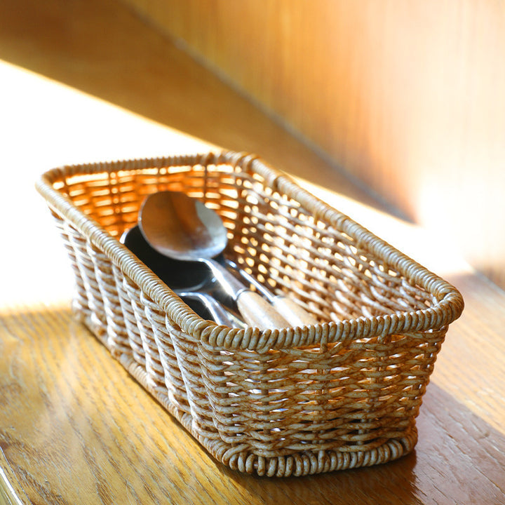 Decorative Handwoven Storage Basket Bowlift