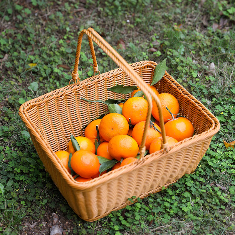 Unisex Handcrafted Basket with Sturdy Handles Bowlift