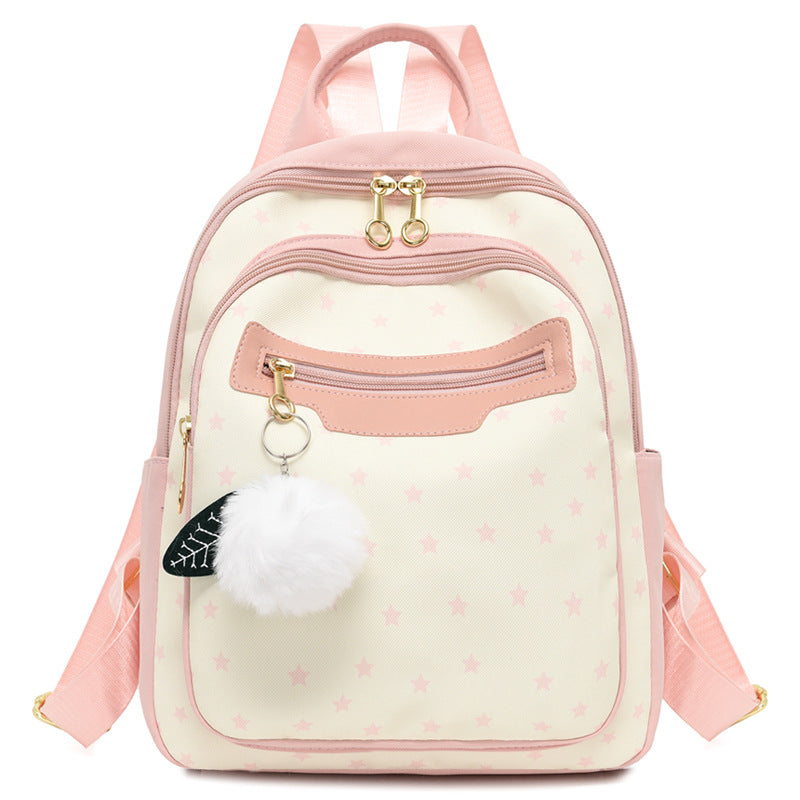 Chic Star Patterned Backpack Bowlift