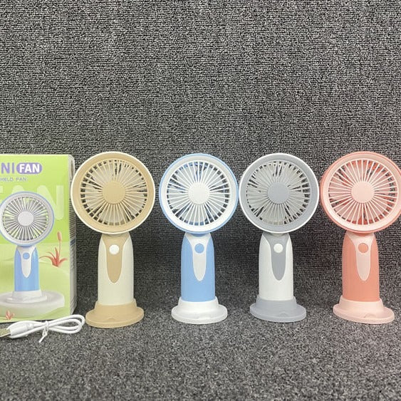 Unisex Portable Mini Hand Fan with USB Charging Function and Ergonomic Grip Bowlift