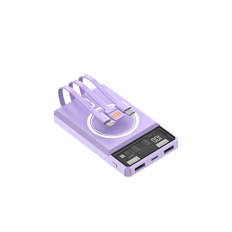 Power bank with integrated light and fast charging functions Bowlift