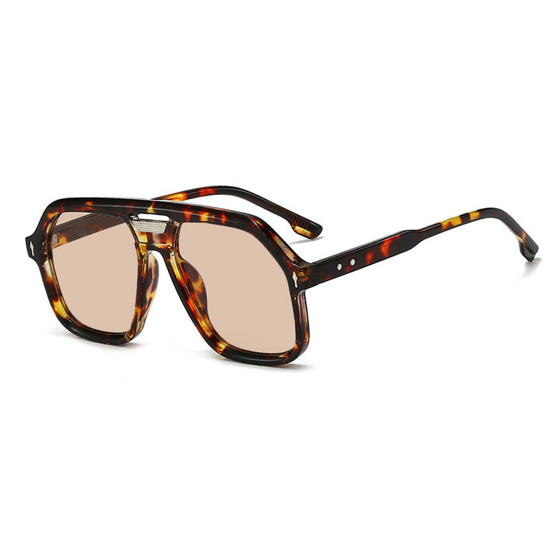 Women's oversized sunglasses with polygonal frame and UV protection Bowlift