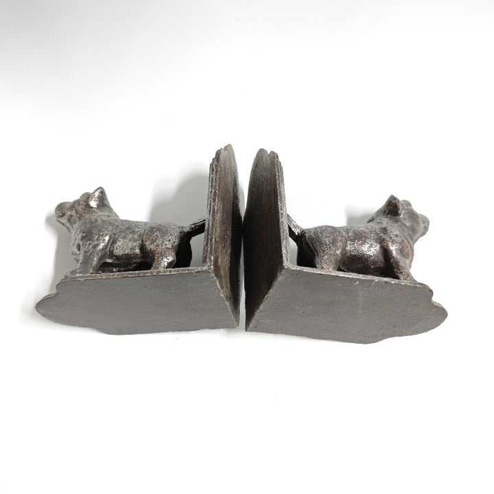 Rustic Dog Figurine Bookends