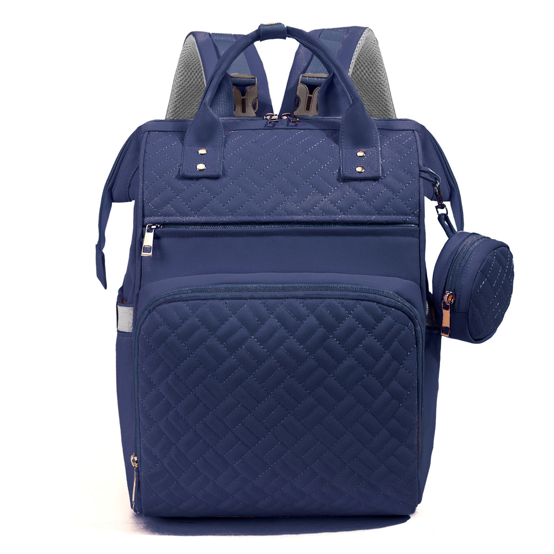 Quilted Multi-Functional Backpack Bowlift