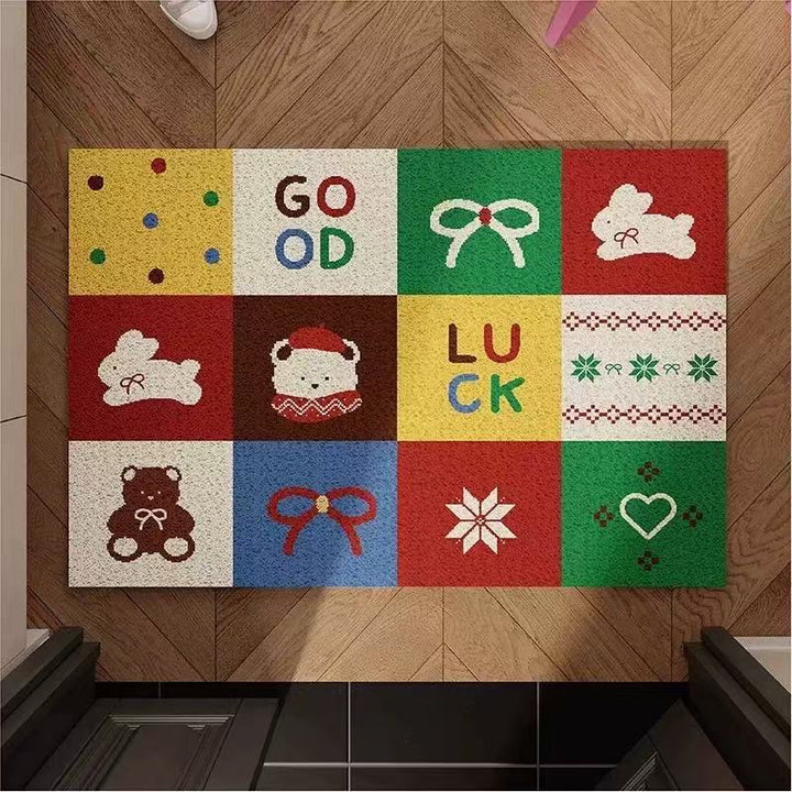 Whimsical Dog-Themed Entrance Mat