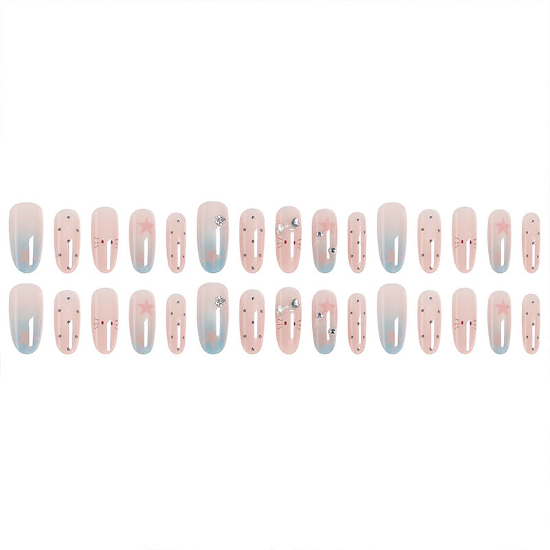 Creative nail art set with sparkling star and animal designs Bowlift