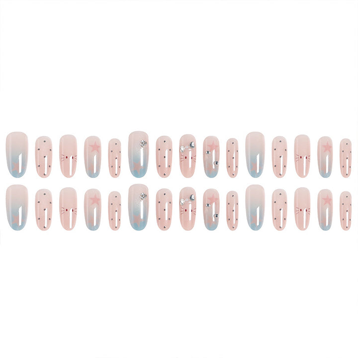 Creative nail art set with sparkling star and animal designs Bowlift