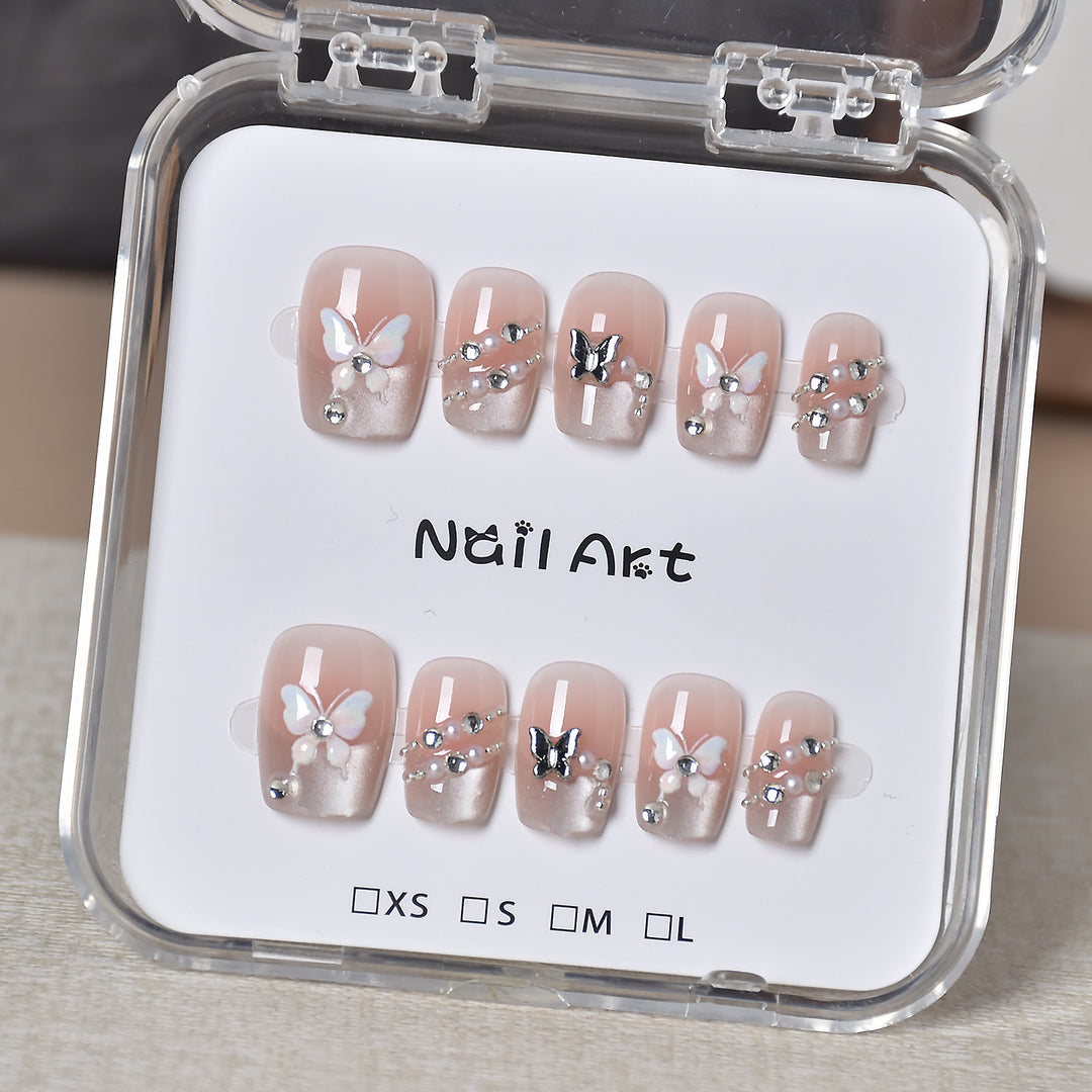Premium Glamorous Press-On Nail Extensions Bowlift