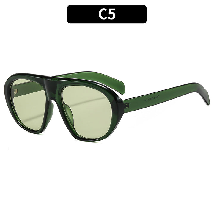 Angular Aviator Sunglasses