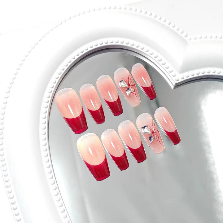 Glamorous artificial nails with elegant accents Bowlift