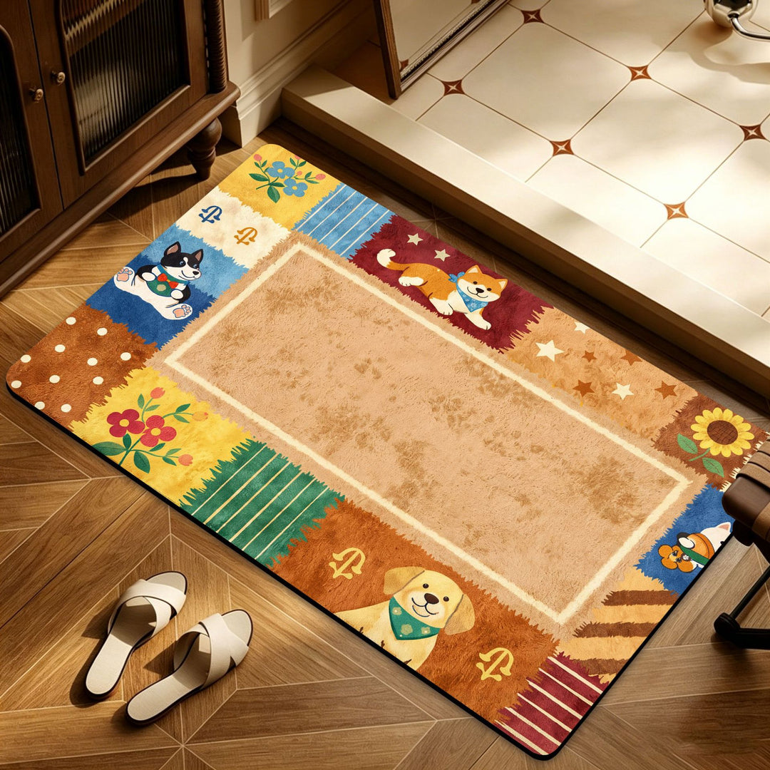 Heart Pattern Decorative Area Rug Bowlift