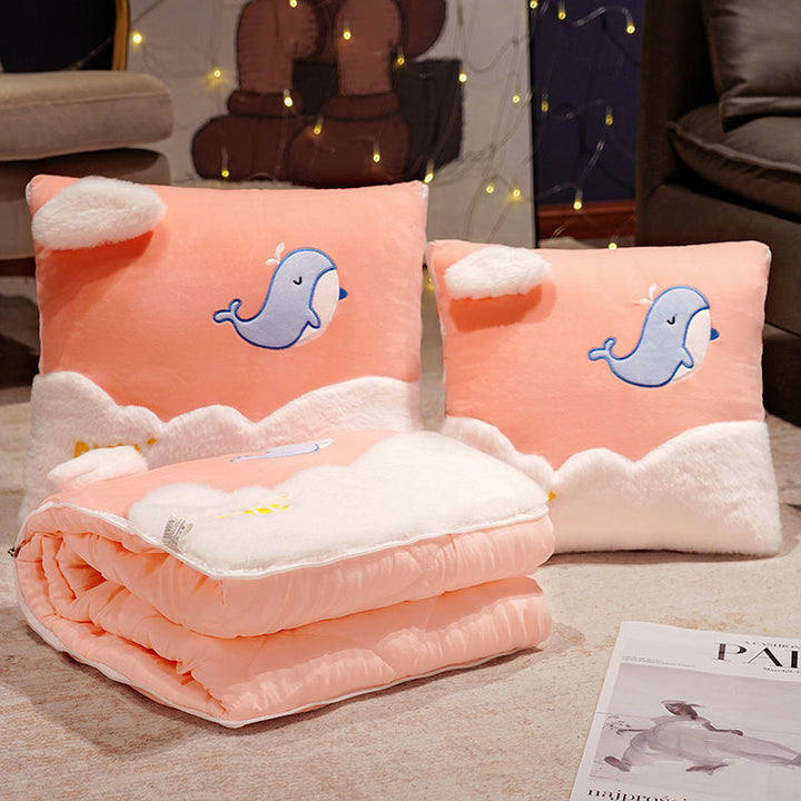 Plush Cushion Set with Cactus Design Bowlift