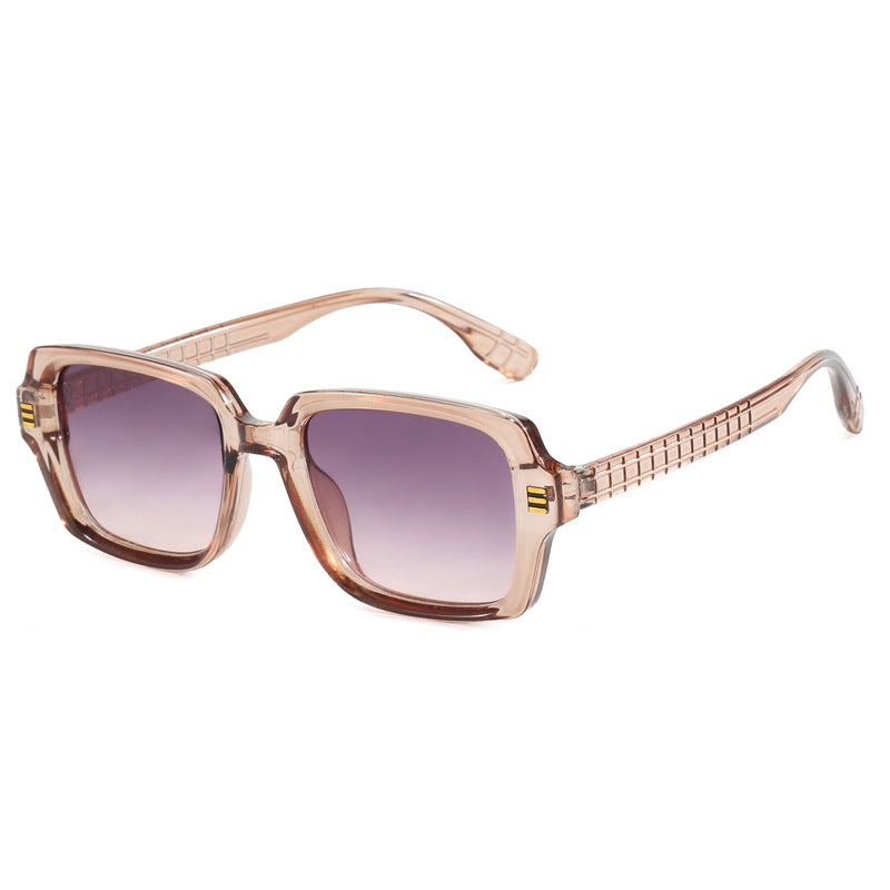 Women's fashionable square sunglasses with textured frame Bowlift
