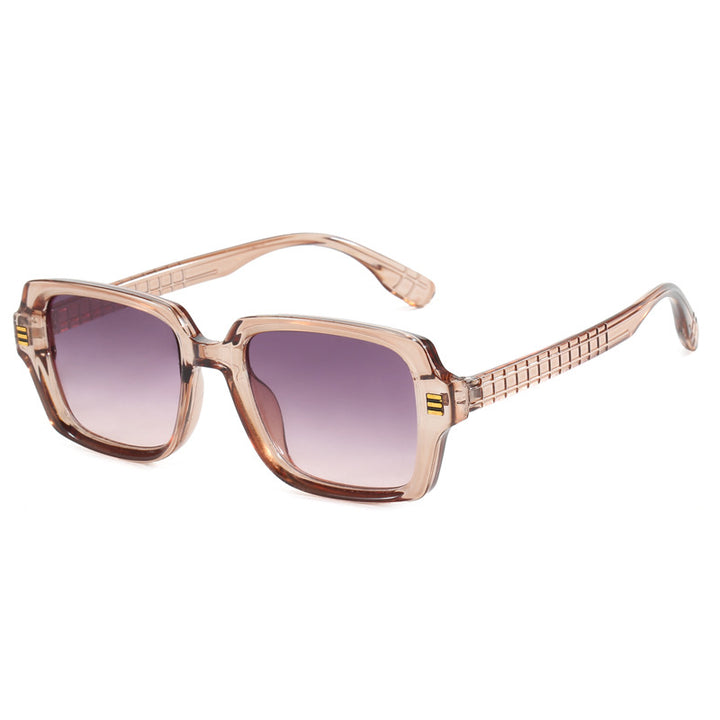 Women's fashionable square sunglasses with textured frame Bowlift