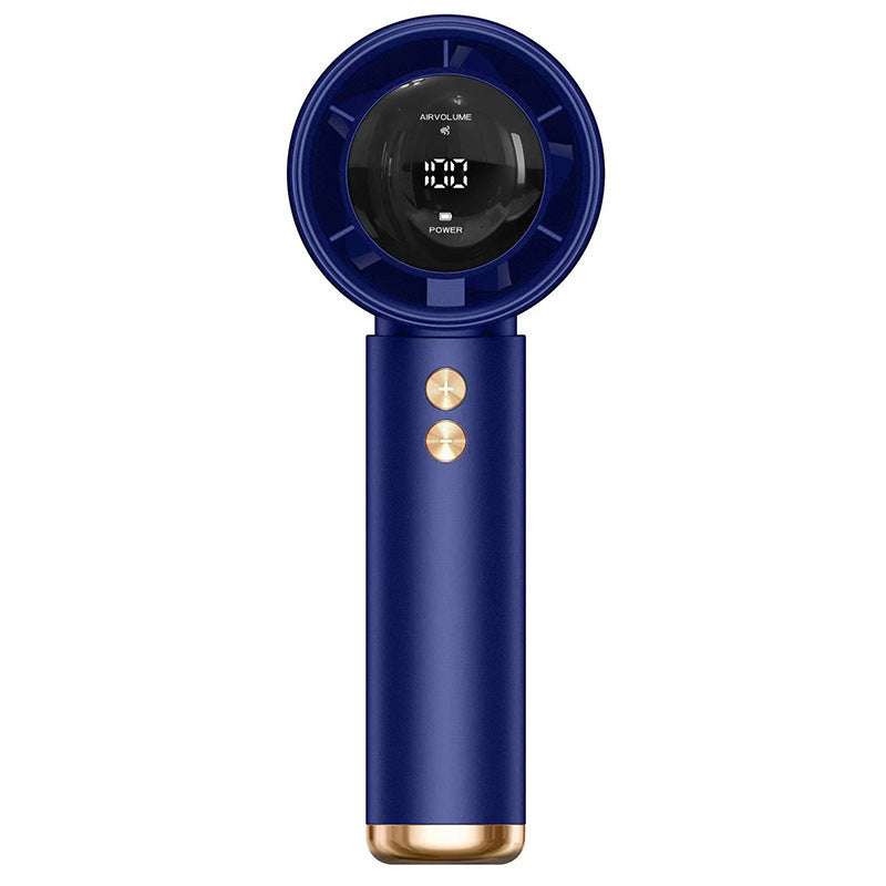 Ladies handheld fan with digital speed control and LED display Bowlift