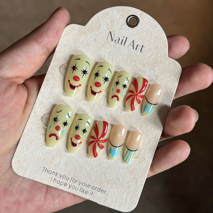 Whimsical Character-Inspired Press-On Nail Set Bowlift