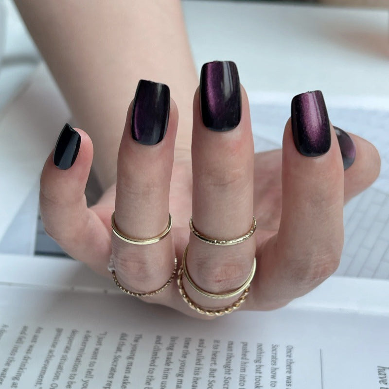 Glossy Square Press-On Nails Bowlift