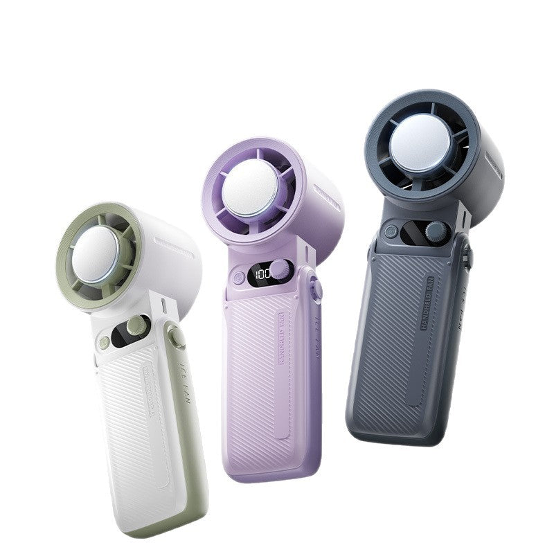 Unisex Portable Rechargeable Handheld Cooling Fan with Adjustable Speed Bowlift