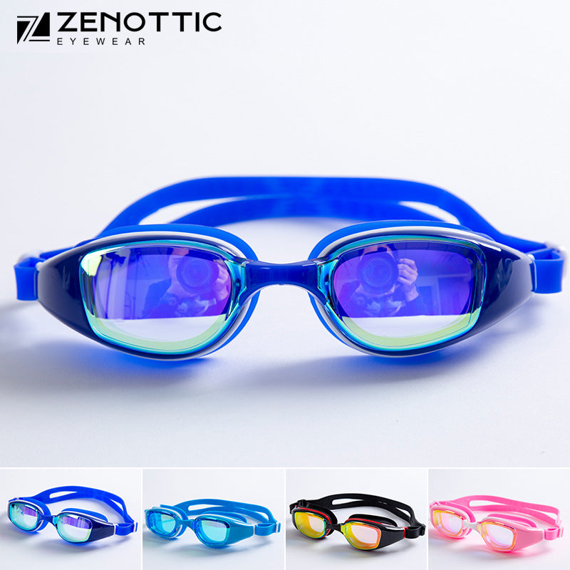 Swim goggles with extended field of vision technology Bowlift