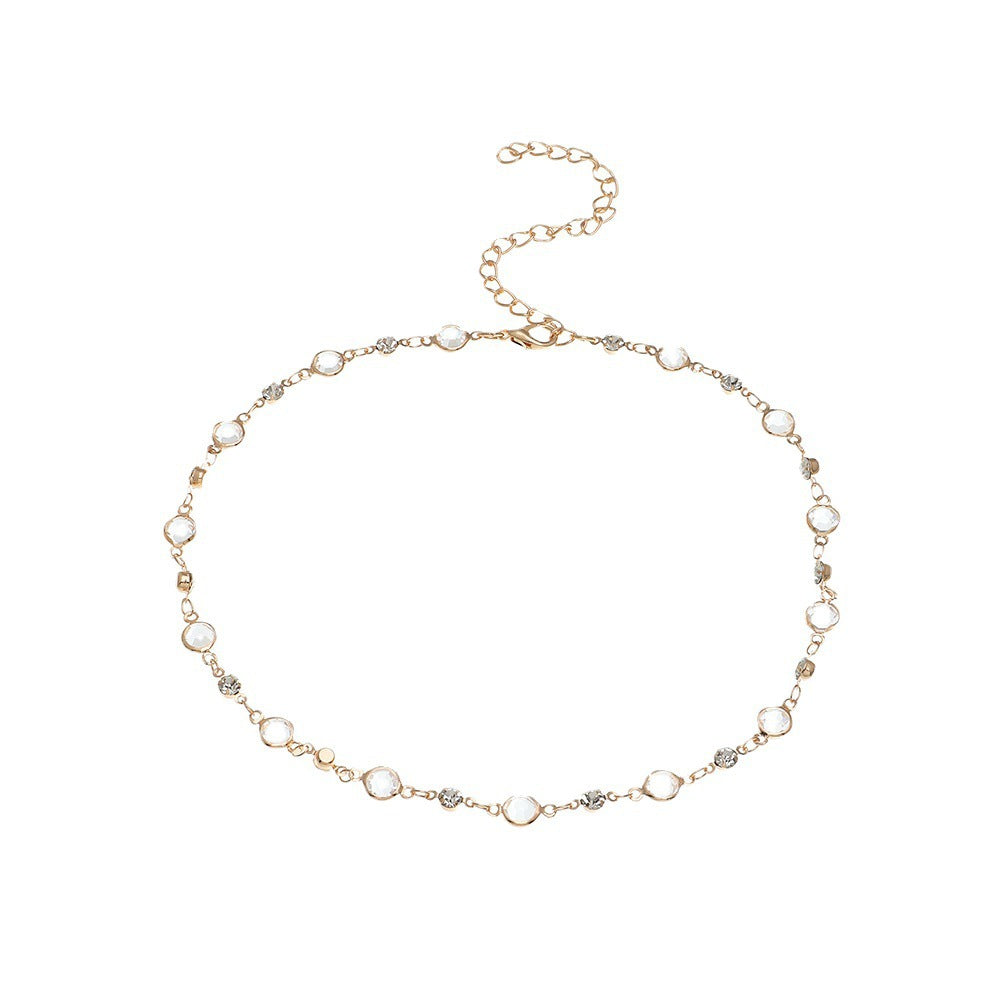 Elegant Crystal Embellished Anklet Bowlift