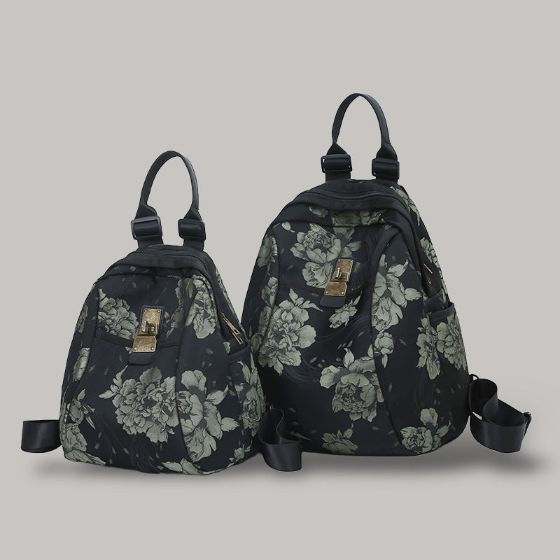 Floral Patterned Sling Backpack Bowlift