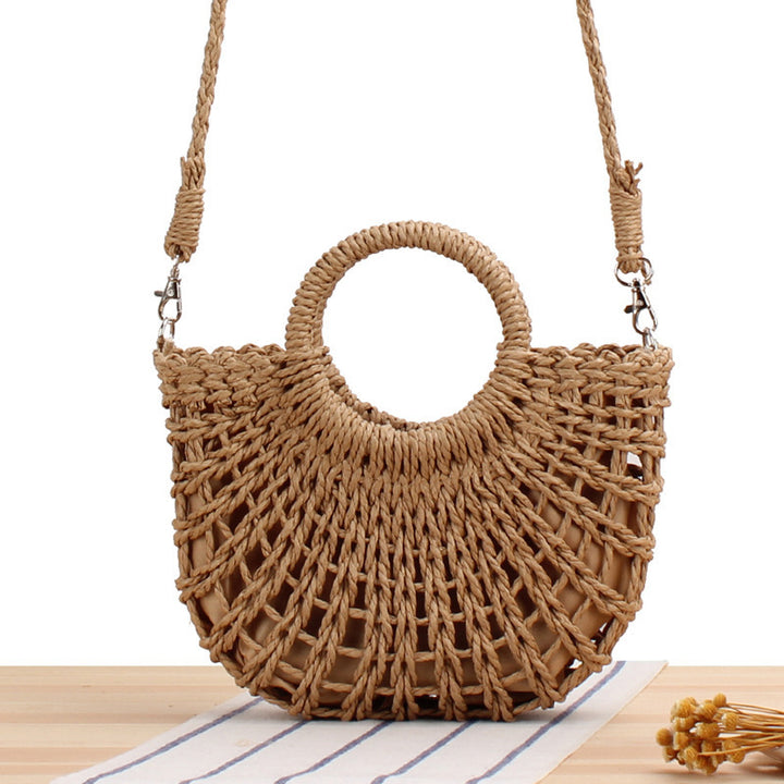 Handbag Made of Handcrafted Macrame with Round Handle Bowlift