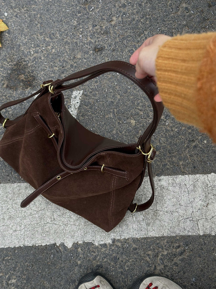 Luxurious Suede Tote Bag Bowlift