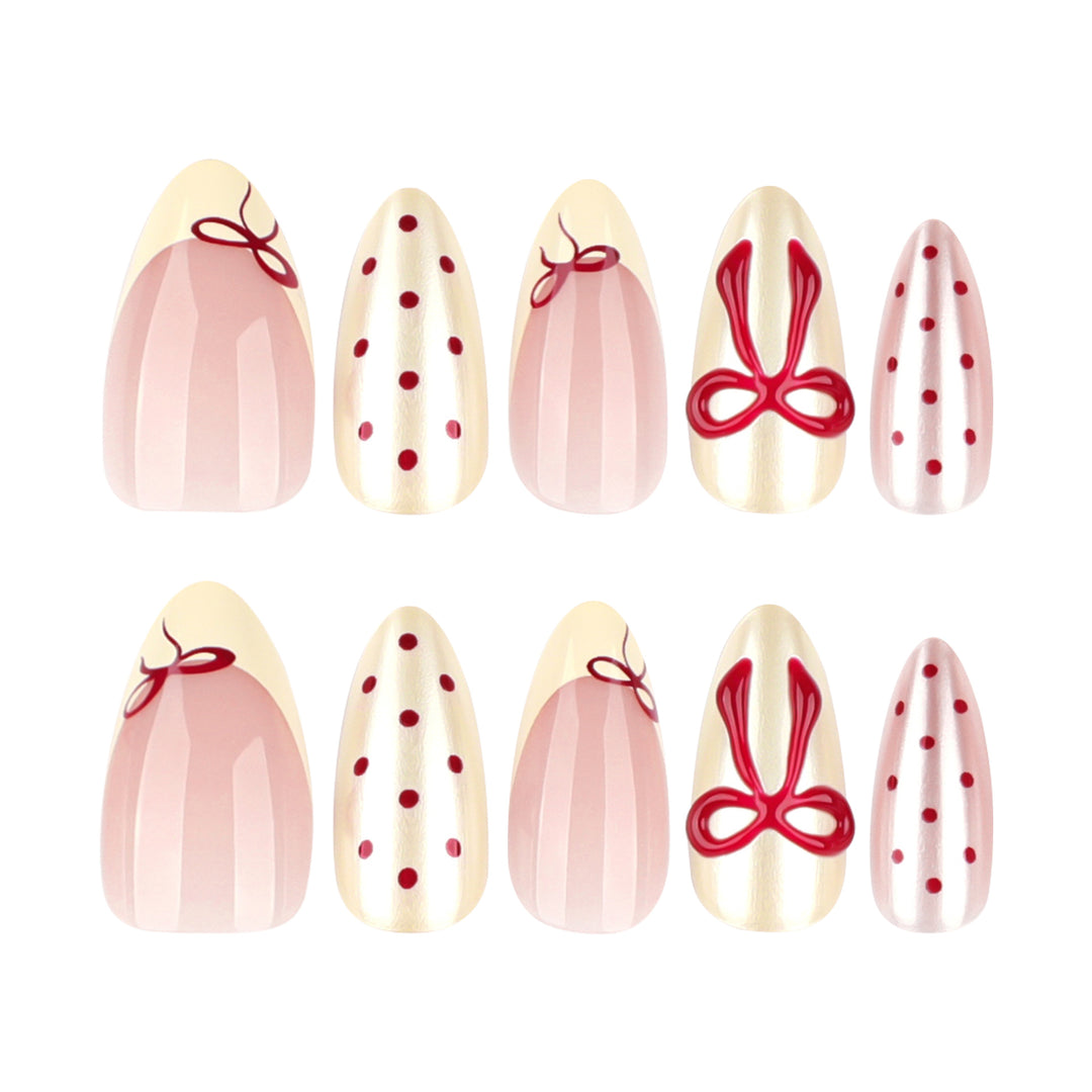 Artistic Nail Art with Cute Bow Decorations Bowlift