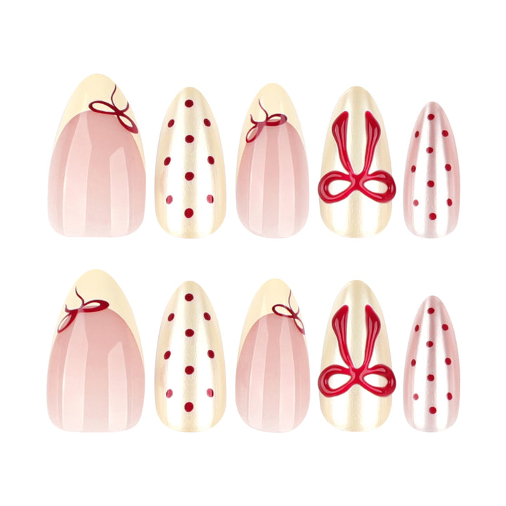 Artistic Nail Art with Cute Bow Decorations Bowlift