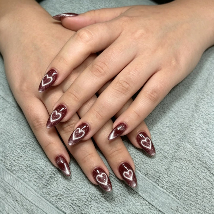 Chic Almond-Shaped Press-On Nail Set Bowlift