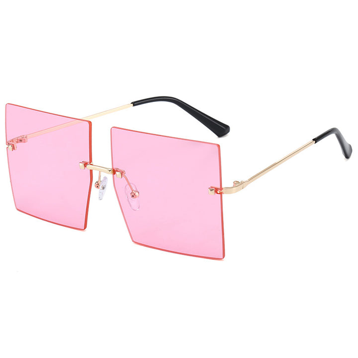 Women’s modern geometric sunglasses with filigree metal frame Bowlift