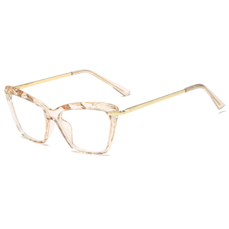 Women's fashionable oversized glasses with elegant metal frame Bowlift