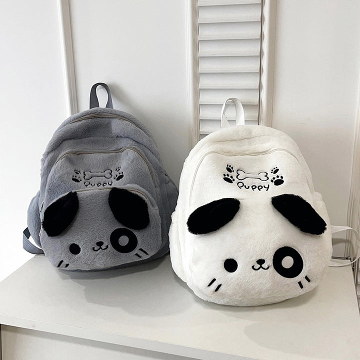 Plush backpack with dog design Bowlift