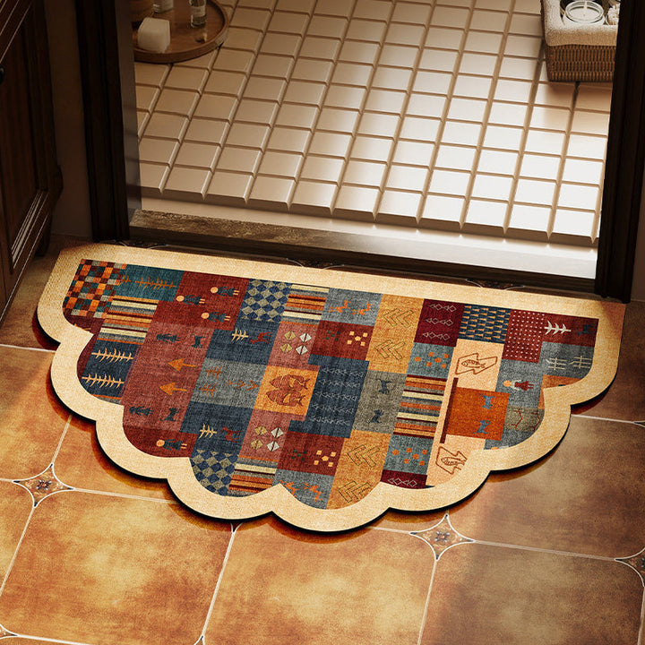 Scalloped Entryway Mat