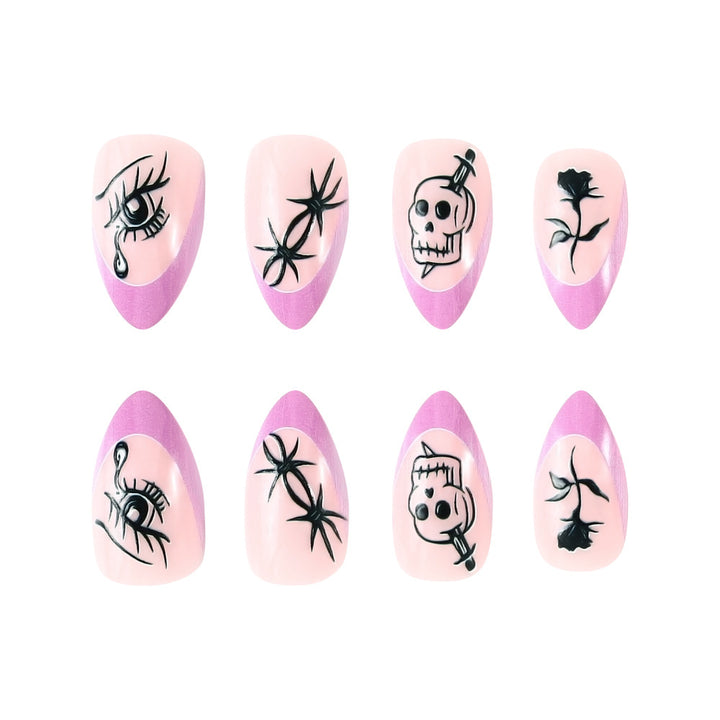 Halloween-Themed Articulated Press-On Nails Bowlift
