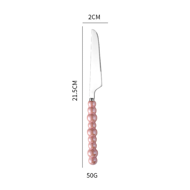Elegant finger food fork with non-slip handle Bowlift