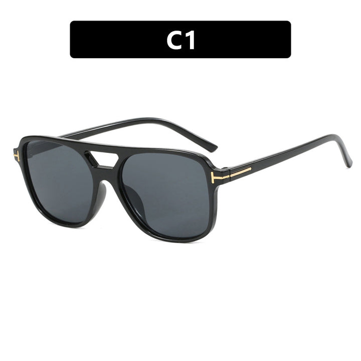 Women trendy square sunglasses with detailed frame Bowlift